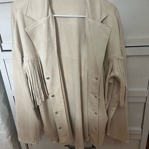 12th tribe oversized fringe jacket